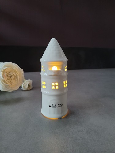 Keramik leuchtturm mit led - leuchtturm,
