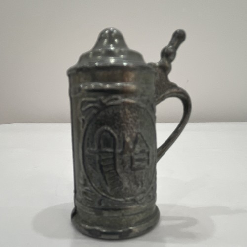 Zinnkrug mit deckel henkel - deckel, &