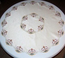 Tischdecke Weihnachten Beige