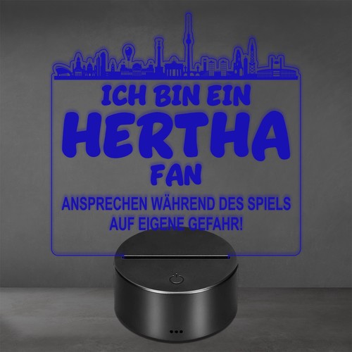 Hertha fan fußball led - hertha,