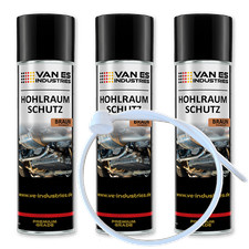 3x 500ml Hohlraumschutz Hohlraumversiegelung Spray Wachs + 60cm Sonde