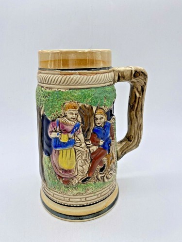 Vintage keramik bierkrug - vintage,