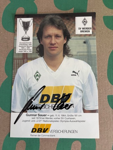 Werder bremen autogrammkarte - bremen,