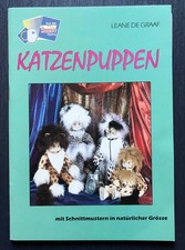 Buch Nähen, Puppen: Katzenpuppen mit Schnittmustern in natürlicher Größe, de Gra
