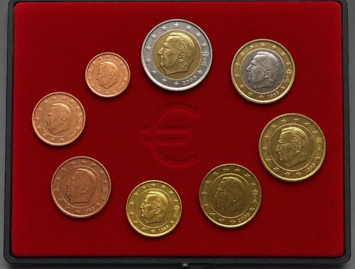 Belgien euro kursmünzensatz - belgien, euro-kursmünzensatz