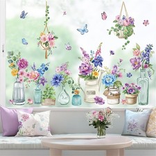 wondever Fenstersticker Blumen