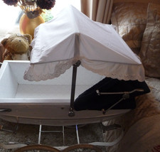Vintage Puppenwagen Silver