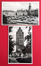 2 x AK DARMSTADT Marktplatz mit Rathaus und Stadtkirche, Hochzeitsturm    ( 6077