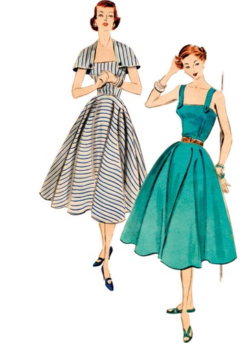 Schnittmuster vintagekleid - schnittmuster,
