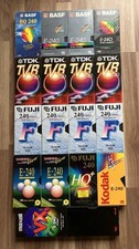 18 VHS Videokassetten 240 - BASF, Fuji, Kodak, TDK,Maxell-Videokassette,Konvolut