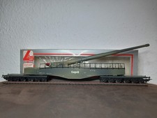 Lima H0 Eisenbahngeschütz K5 "Leopold" der Deutschen Wehrmacht in Tarn mit OVP 