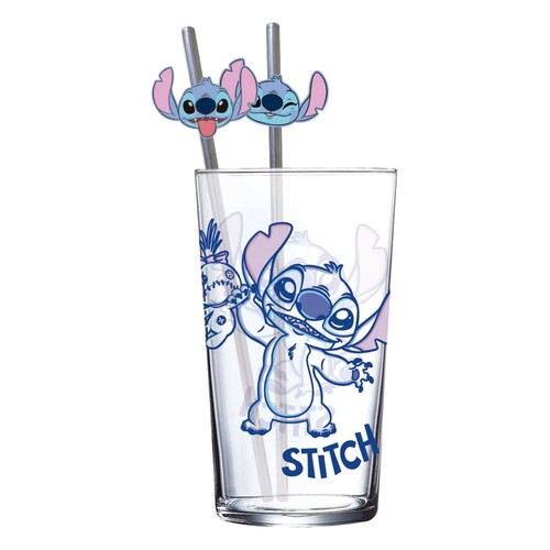 Lilo stitch glass with - lilo,