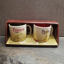 Starbucks Espresso Set, Tasse Paris + France, Top Zustand, Wie NEU!