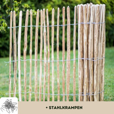 Staketenzaun Haselnuss Holz |