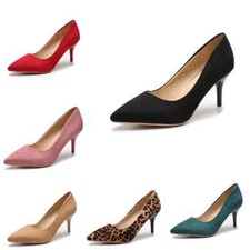 Women Mid Kitten Heel Pointed