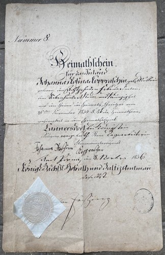 Very rare heimatschein - rare!!!,
