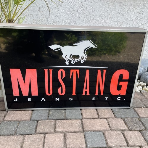 Mustang leucht werbung vintage - mustang,
