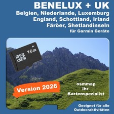 BENELUX UK Karte für Garmin