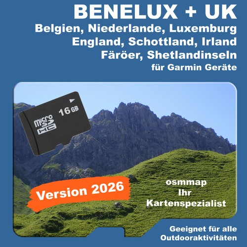 Benelux karte für garmin - uk,