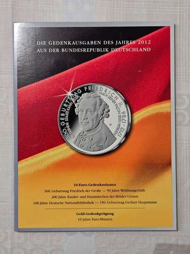 Euro gedenkmünzen 2012 brd - gedenkmünzen,
