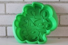 Pyrex Zahlenbackform Silikon grün Backform