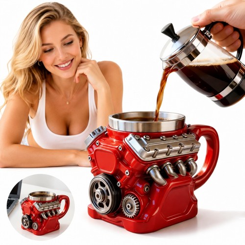 Motor tasse kreativ - v8, 3d