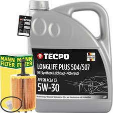 MANN-FILTER ÖLFILTER + 5L