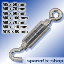 Spannschloss M5 M6 M8 M10 galvanisch verzinkt Spannschloß Wantenspanner Spanner
