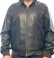 Versace Jacke-Leder-Orginal-Braun-Gr 58 Wie Neu Topzustand Topzustand