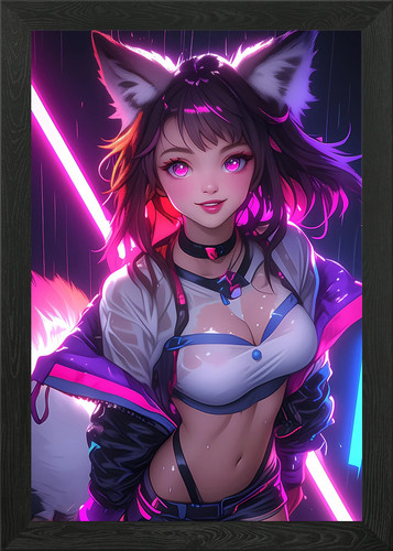 Anime mädchen mit fuchsohren - mädchen,