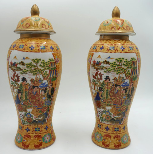 Vintage japanische satsuma - 12",