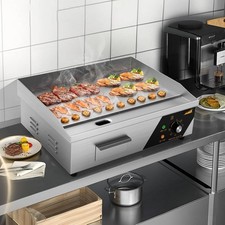 Grillplatte Grill Bratplatte Gastronomie Bräter Griddleplatte Griddle 22in DE