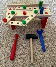 Werkbank Holz für Kinder