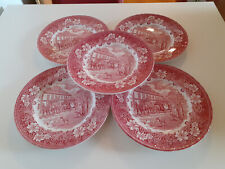 Coaching Taverns Royal Tudor Speiseteller Teller rot 25cm W.N.Mellor England