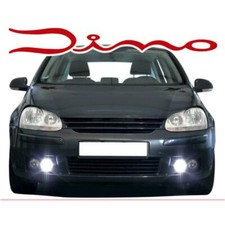 RAID Tagfahrlicht LED rund komplett R87 für VW Golf V 5 1K + Stoßstangen Einsatz