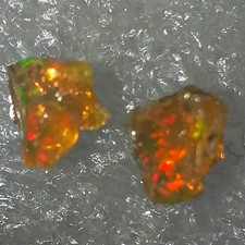 Welo Opal ECHTER NATUR Kristallopal Ohrstecker Ohrringe 925 Sterling Silber roh