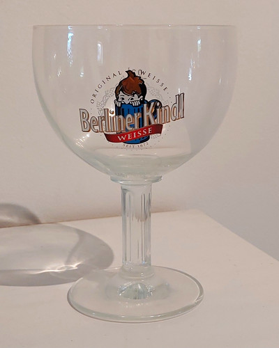 Berliner kindl weisse - kindl, bierglas