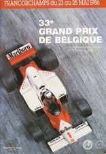 Programmheft GP Belgien Formel