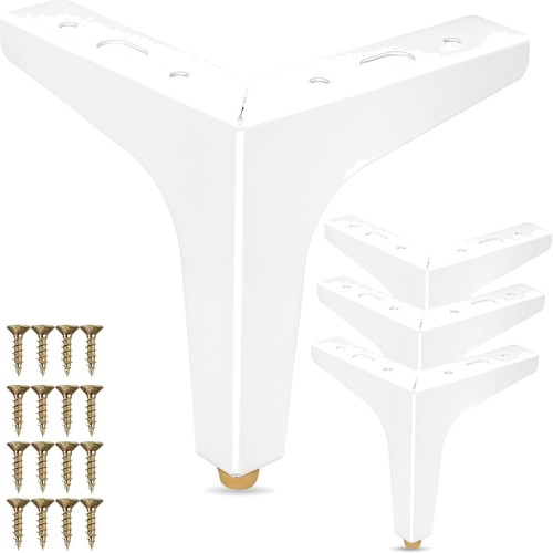 Metall möbelfüße 13cm - 13cm, weiß