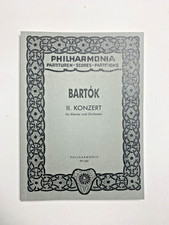 Noten . Bartok. II. Konzert