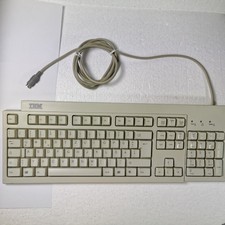 IBM Tastatur /Keyboard KB-7953 mit PS/2 Kabel 2,10 Meter Retrogaming rubber dome