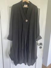 Leinenmantel schwarz Sommer