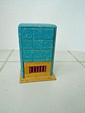 34823 Puppenstube Ofen 1970 Holz 10cm Kachelofen