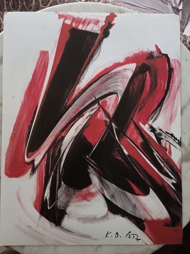 Print goetz in red - print, by