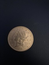 USA, 1894, Liberty Head, 33,43 g Gold (900/ 1.000), 20 Dollar, 33 mm,sehr schön