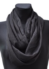 Seide Loopschal Loop Schal Seidentuch Halstuch Tuch Damentuch Damen Unifarben