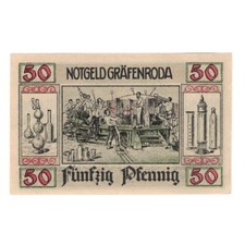 [#327345] Banknote, Deutschland, Grafenroda, 50 Pfennig, Usine 2, 1921, 1921-08-01, 