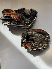 GÜRTELSCHNALLE HARLEY DAVIDSON MOTORCYCLE 2 Stück