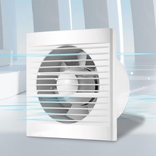 100mm Abluft Zuluft Grow Lüfter Ventilator für Growbox Zelte Boxen Badlüfter DE