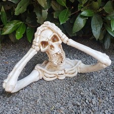 Gartenfigur Totenkopf Skelett